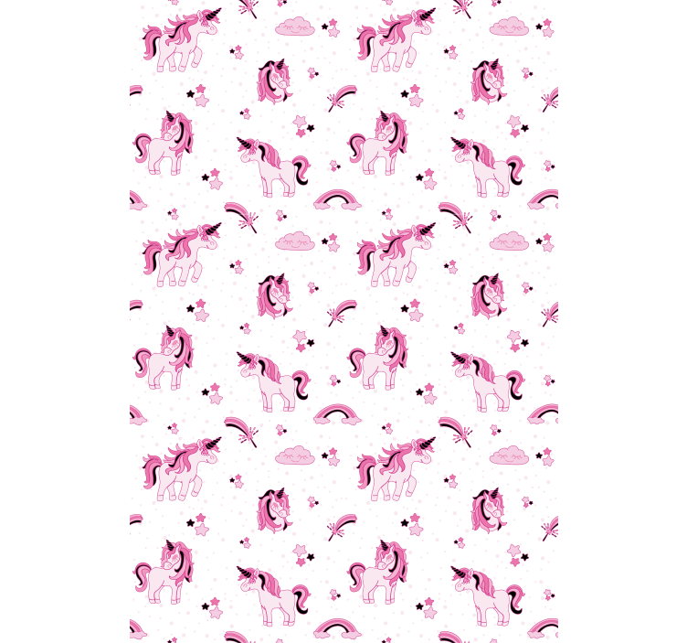 Yksisarvinen fantasiaprintti lapsen rullaverho - Tenstickers