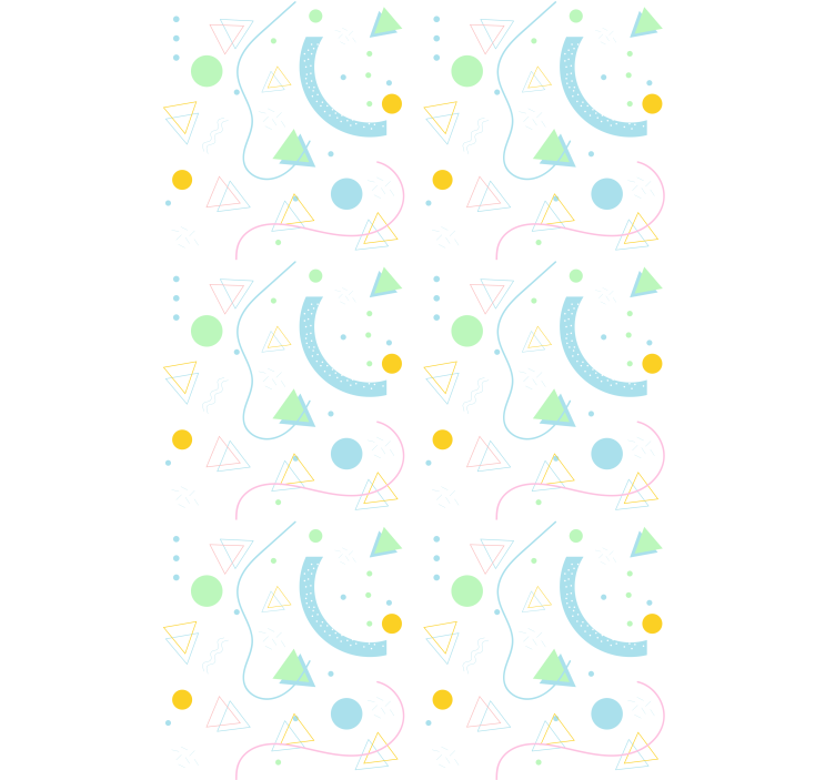 Geometristen muotojen joukko moderni rullaverho - Tenstickers