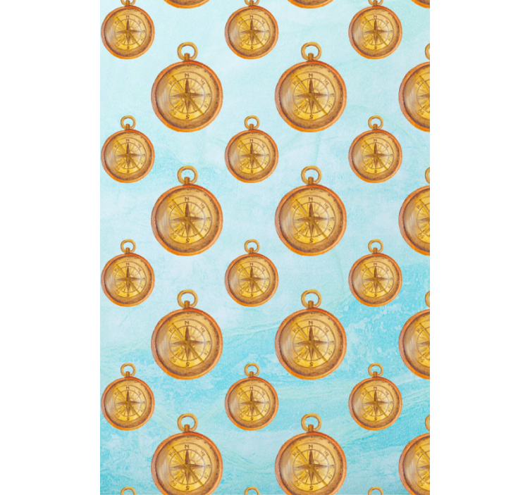 Kompassi kuvio rullaverhot maalaus - Tenstickers