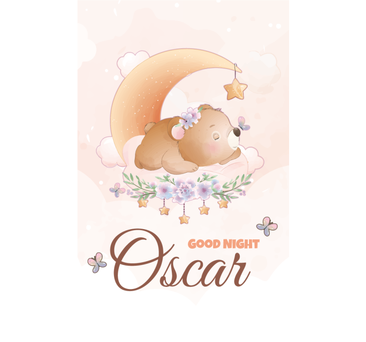 Söpö karhu pojalle, jonka nimi on lastentarha - Tenstickers