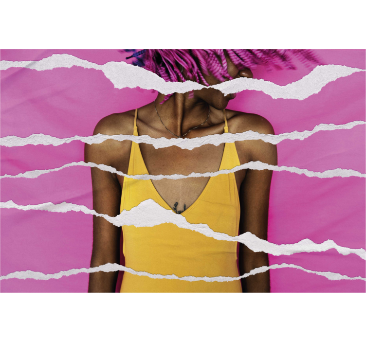 Repeytyneen paperin vaikutus kuvioitu rullaverho - Tenstickers