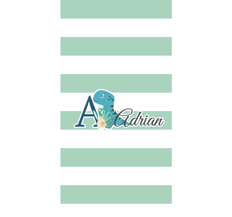 Söpöjä eläimiä dino nimeltä lastentarha rullaverhot - Tenstickers