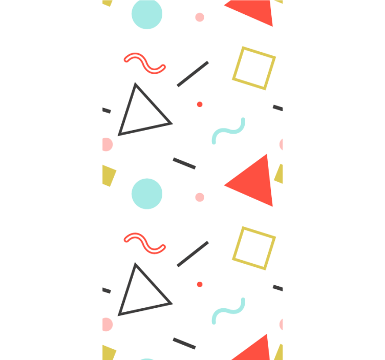 Minimalistisia geometrisia muotoja moderni rullaverho - Tenstickers