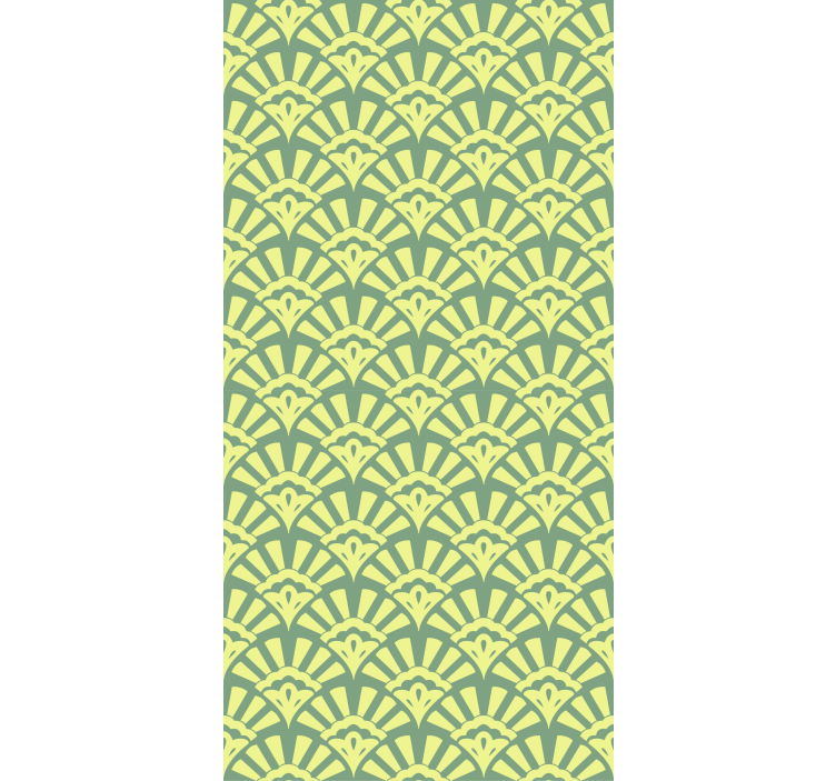 Tyylikäs lehtiteema kuvioitu rullaverho - Tenstickers