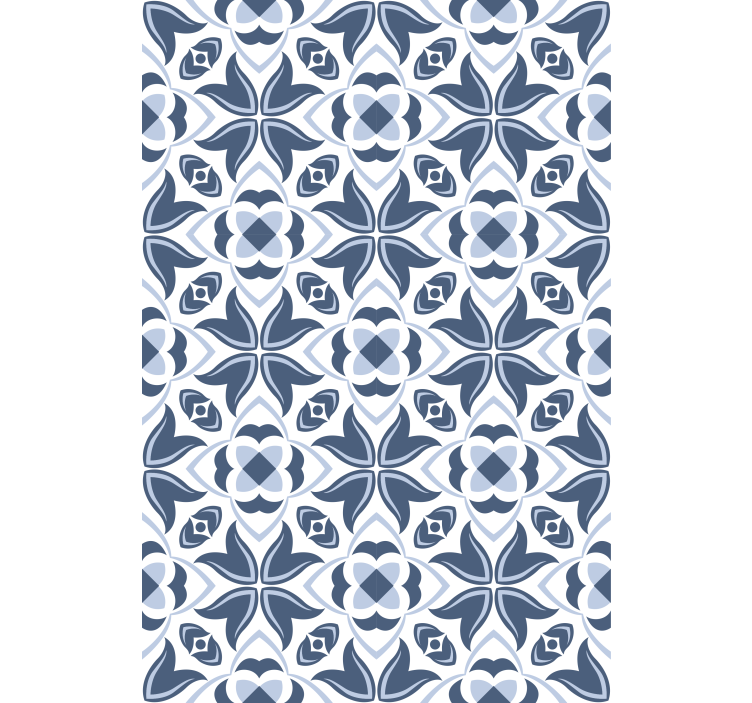 Monimutkainen laattateema rullaverho keittiöön - Tenstickers