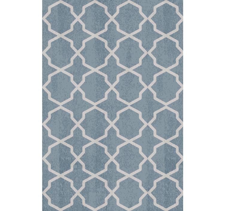 Geometrinen asettelumenetelmä moderni rullaverho - Tenstickers