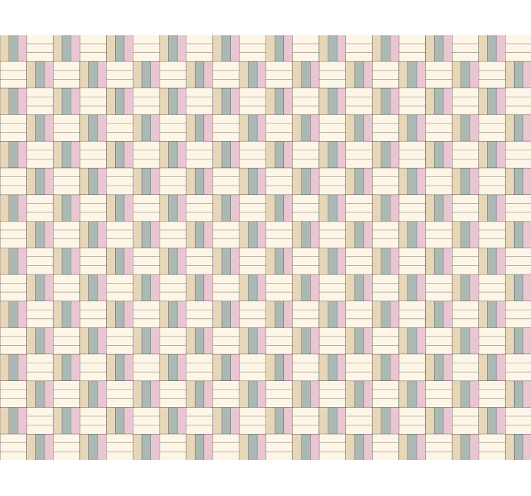 Geometrisen teeman koostumus kuvioitu rullaverho - Tenstickers