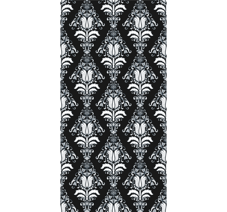 Ajaton kasvitieteellinen aihe tyylikäs rullaverho - Tenstickers