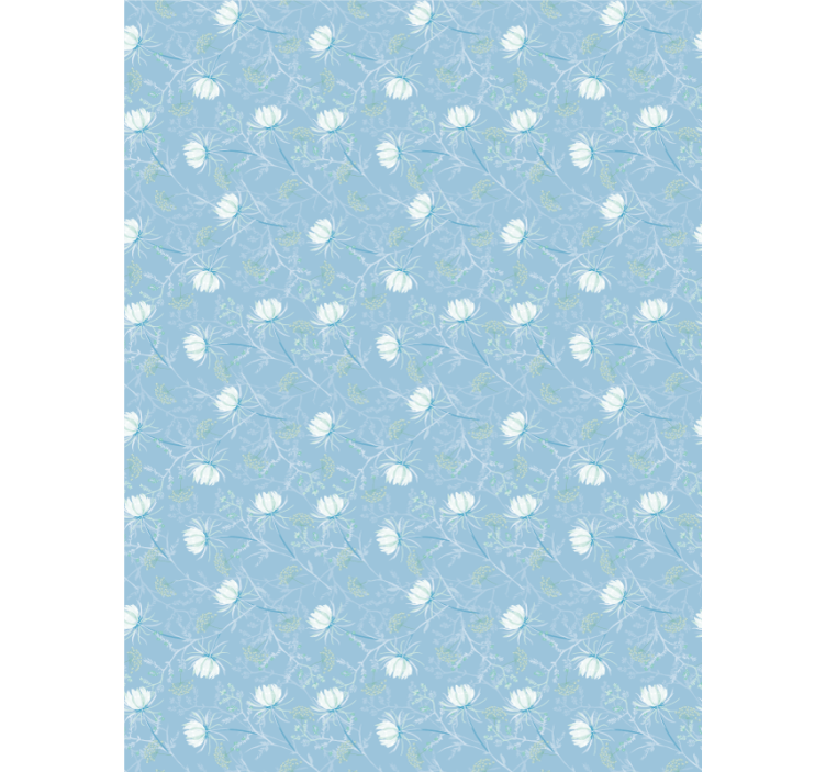 "grandmillenial pattern" sininen ja kasvisuoja - Tenstickers