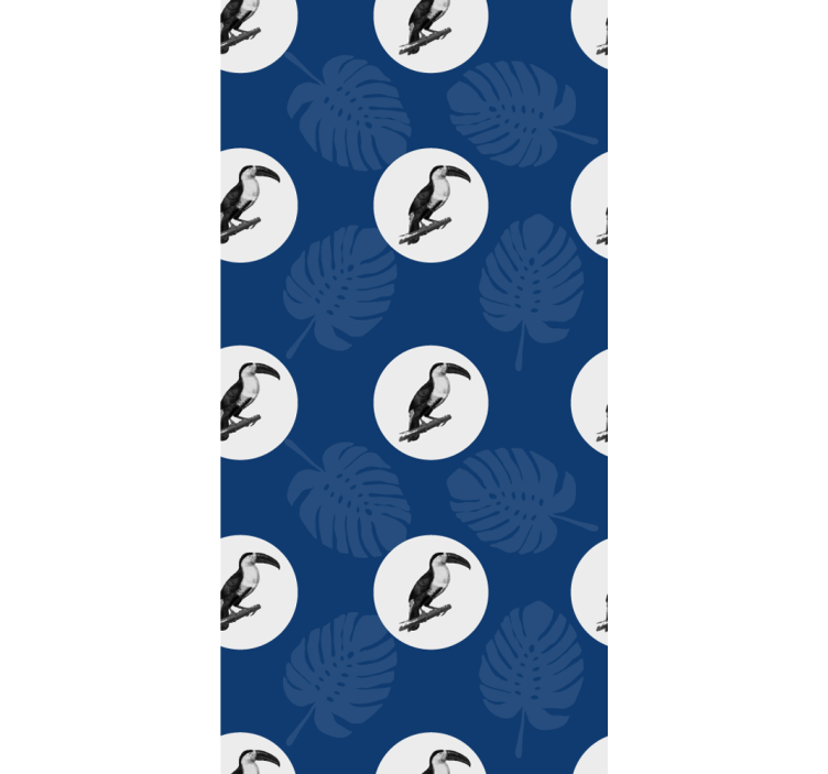 Trooppinen tukaanikuvio eläinkuviollinen rullaverho - Tenstickers