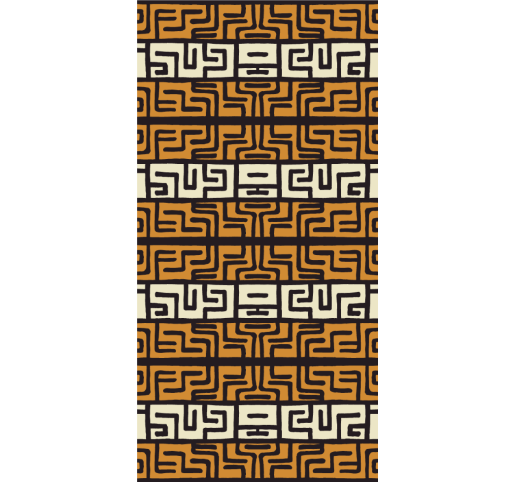 Afrikkalainen tyyli abstrakti kuvio rullaverhot maalaus - Tenstickers