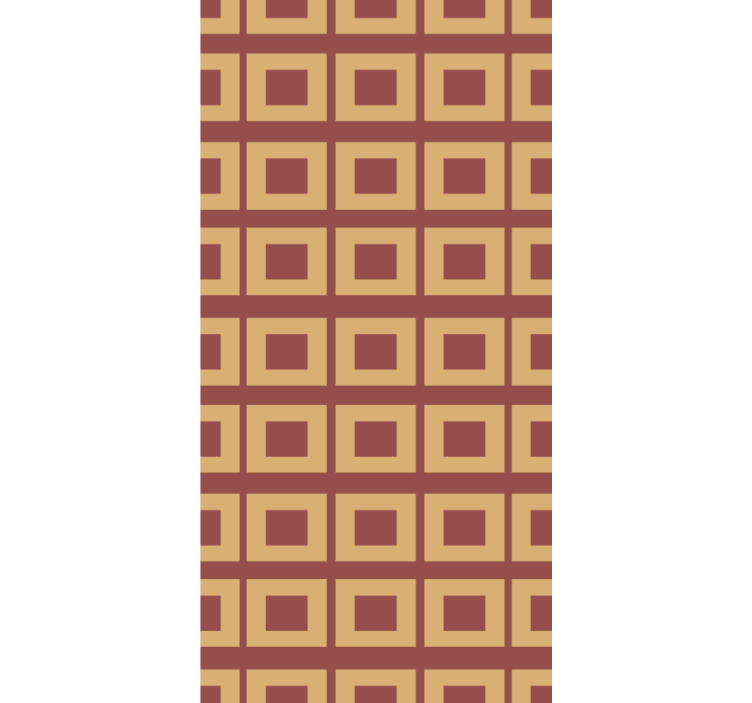 Geometrinen neliön kuvio kuvioitu rullaverho - Tenstickers