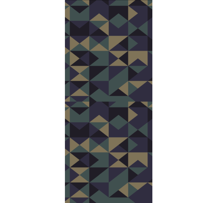 Geometriset kuviolohkot moderni rullaverho - Tenstickers