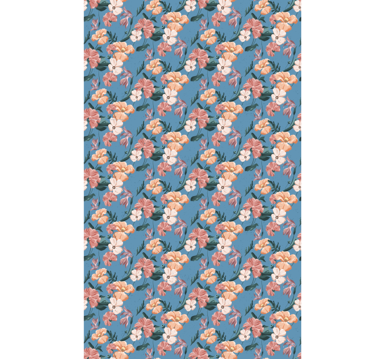 Kukkakuviot ilo rullaverho - Tenstickers