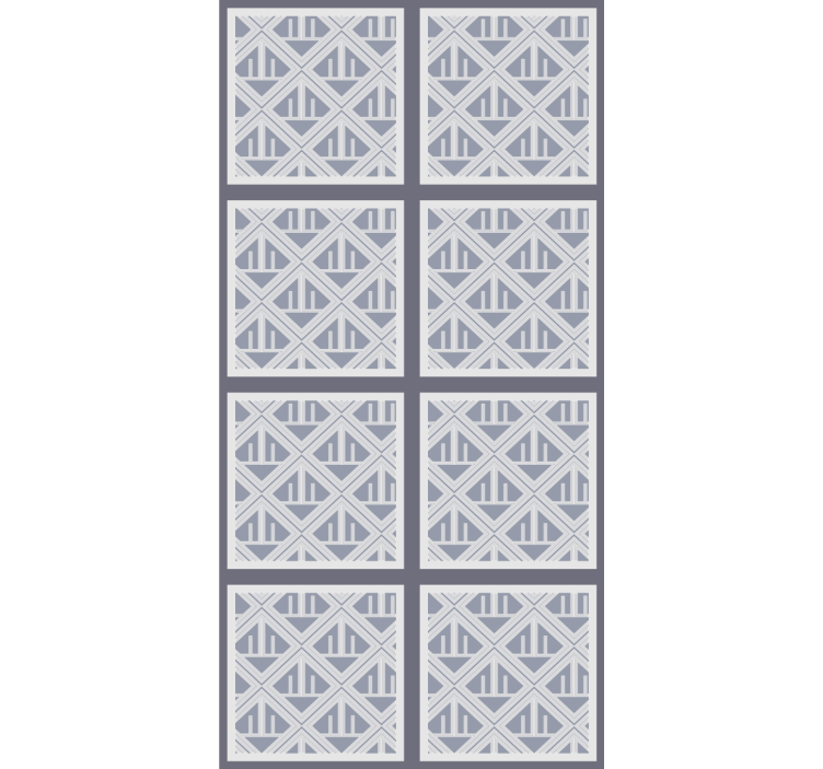 Geometriset kuviolliset osat moderni rullaverho - Tenstickers