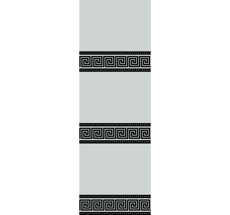 Geometriset mustat kuviot tyylikäs rullaverho - Tenstickers