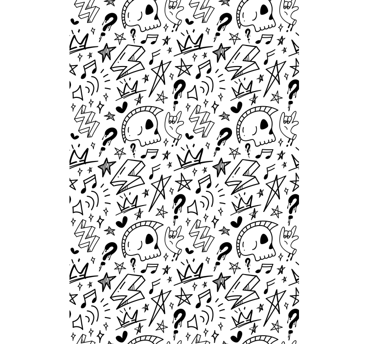 Siistejä merkkejä teini-ikäinen rullaverho - Tenstickers