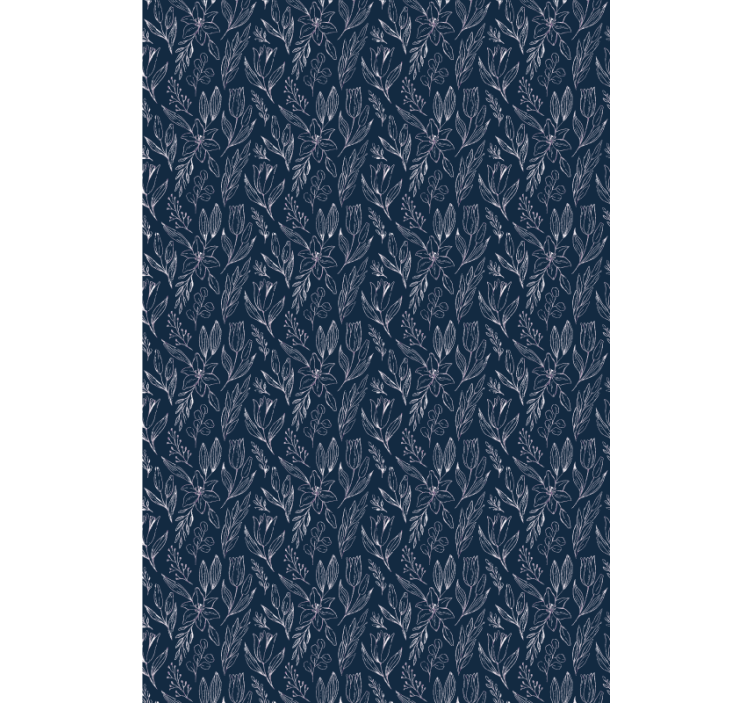 Kukka-aiheinen eleganssi kukat ja kasvit rullaverho - Tenstickers