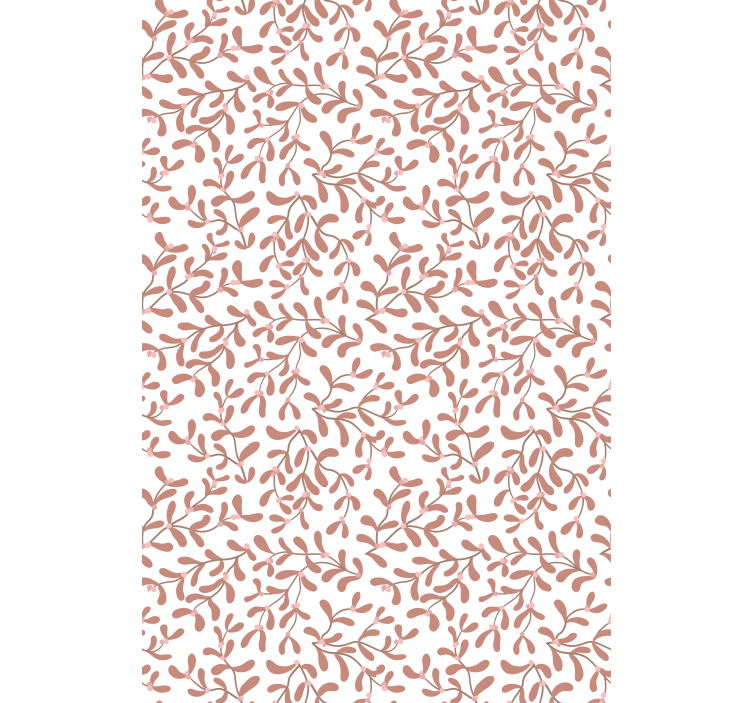 Hienovarainen lehtiaihe kukat ja kasvit rullaverho - Tenstickers