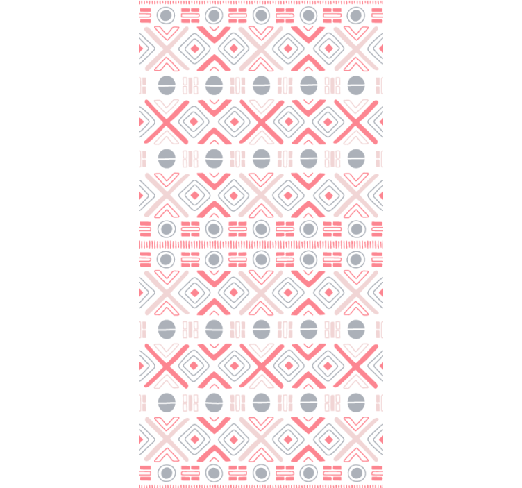 Heimokuvioita pehmeän värinen rullaverho - Tenstickers