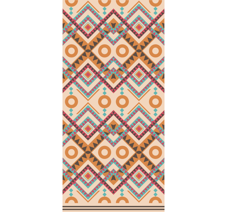 Monivärinen timanttikuvioinen ikkunaverho - Tenstickers