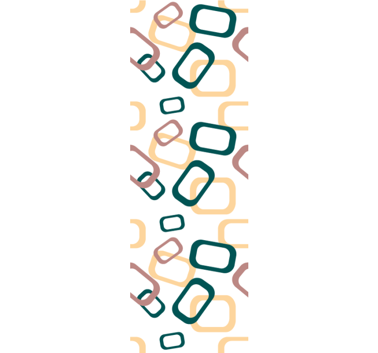 Abstraktit epäsäännölliset muodot pohjoismainen rullaverhot - Tenstickers