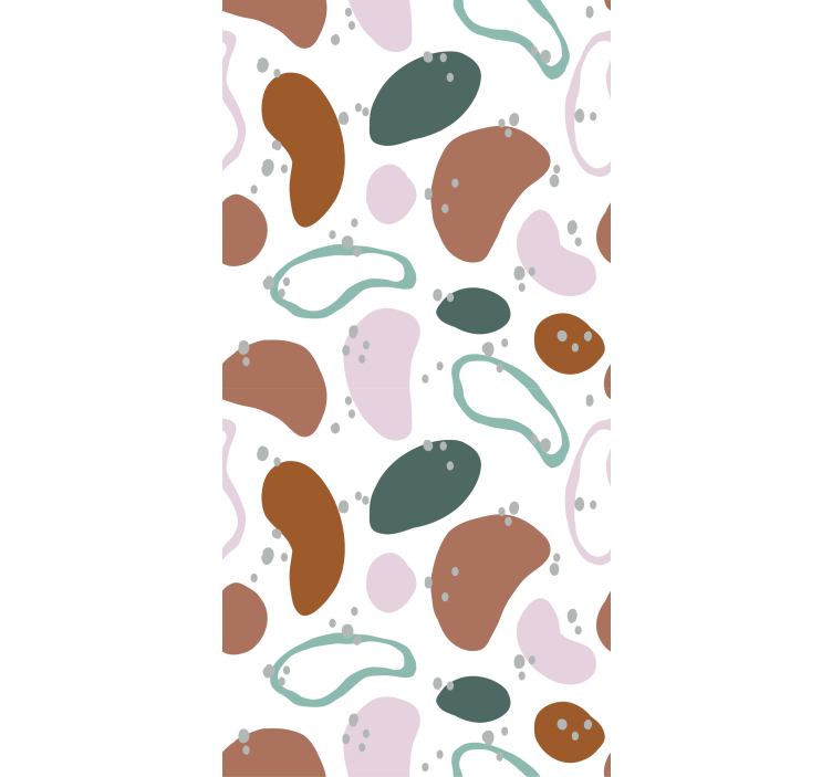 Epäsäännöllinen abstrakti muotokuvio rullaverho - Tenstickers