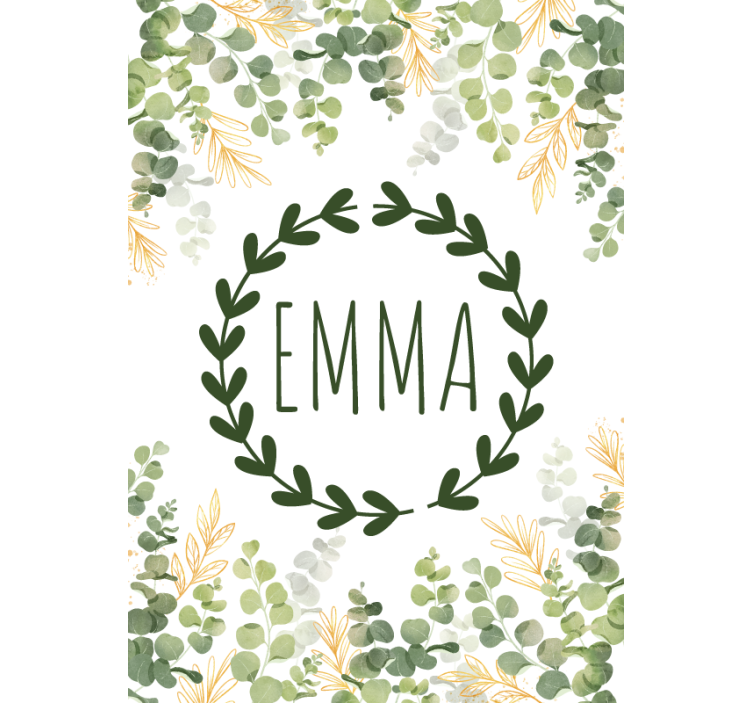 Mukautettu laakeriseppele rullaverho lapselle - Tenstickers