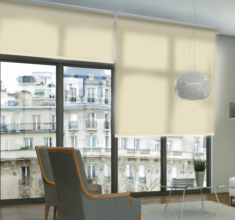 Beige läpikuultava makuuhuoneen kaihdin - Tenstickers