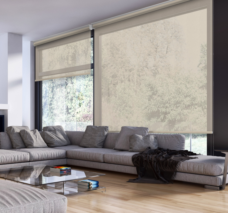 Beigenvärinen olohuoneverho - Tenstickers