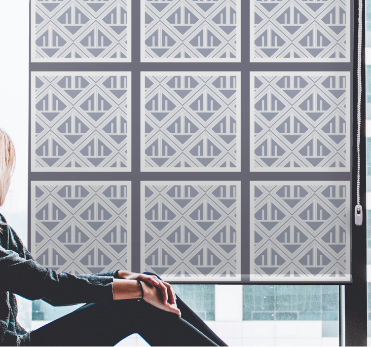 Geometriset kuviolliset osat moderni rullaverho - Tenstickers