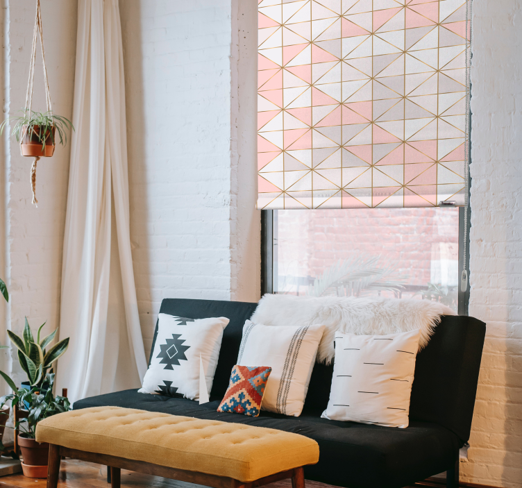 Geotimanttien tekstuurit ja kuviot rullaverho - Tenstickers