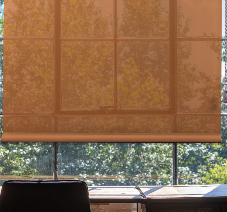 Hämmästyttävä oranssi väri toimisto rullaverhot - Tenstickers