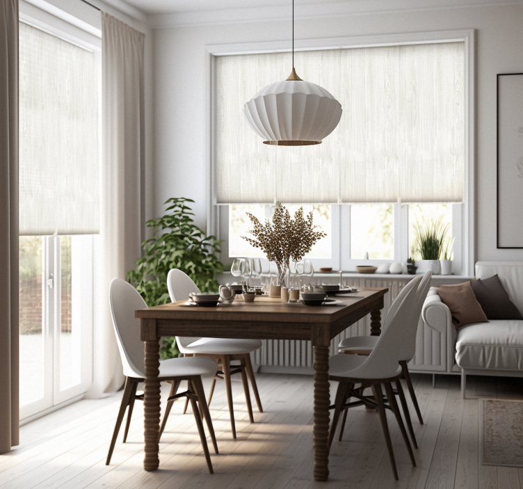 Harmaa puu rustiikkinen rullaverho - Tenstickers