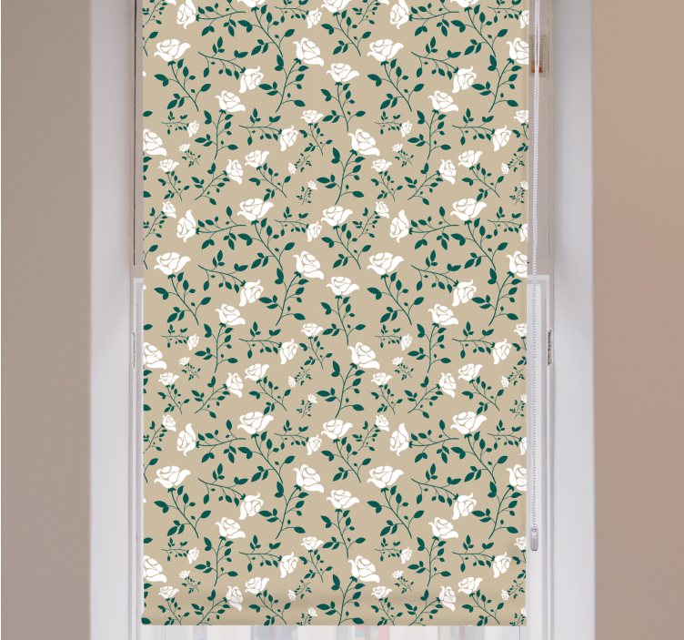 Hellävaraiset kasvi-aiheet rullaverho - Tenstickers