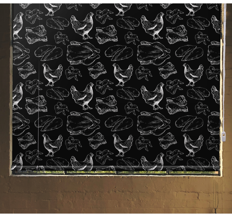 Kanat ja liha alkuperäinen rullaverho - Tenstickers