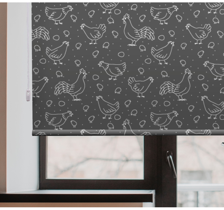 Kanoja ja munia eläinkuviollinen rullaverho - Tenstickers