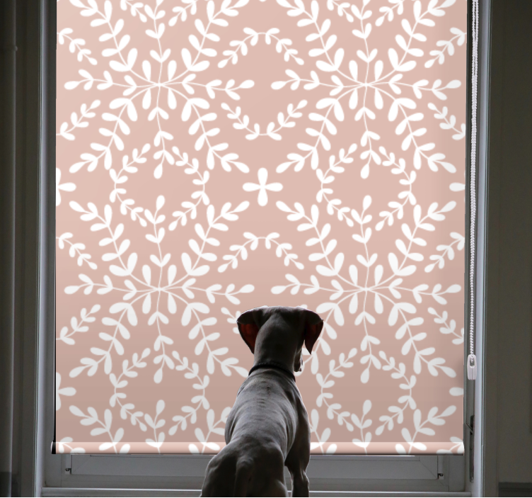 Kasvitieteellinen lehtiteema kukat ja kasvit rullaverho - Tenstickers