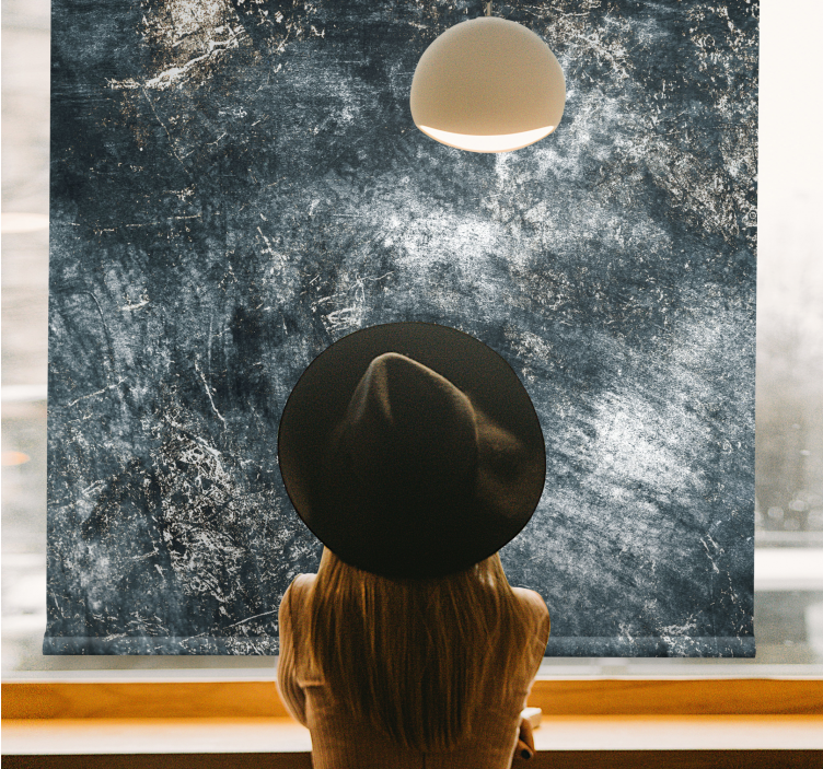 Kuluneet "teollisen tyylin" olohuoneen rullaverhot - Tenstickers