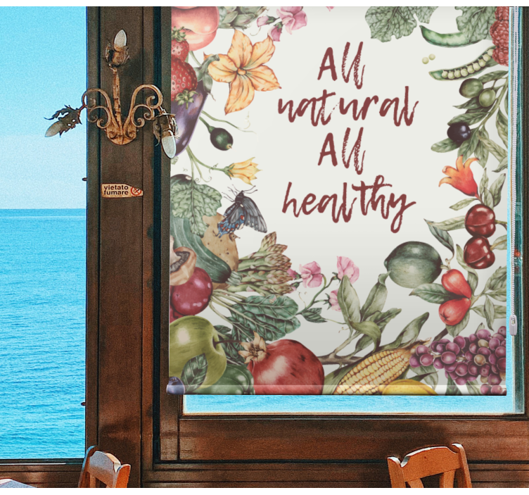 Täysin luonnollista ja terveellistä rullaverho keittiöön - Tenstickers