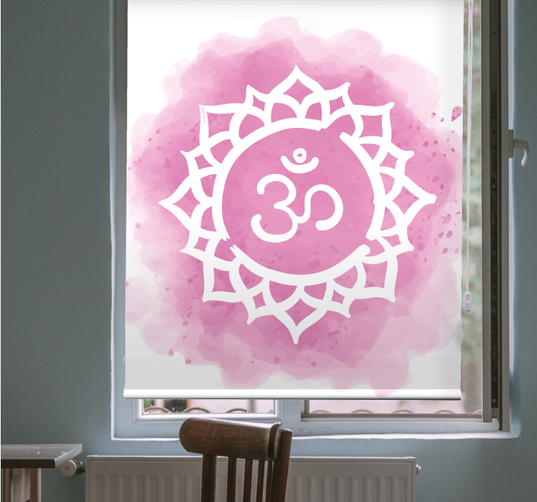 Mandala om symboli zen-rullaverho - Tenstickers