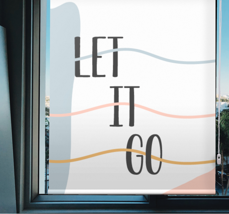 Pastellivärit sallivat sen mennä kylpyhuoneen Rullaverhoksi - Tenstickers