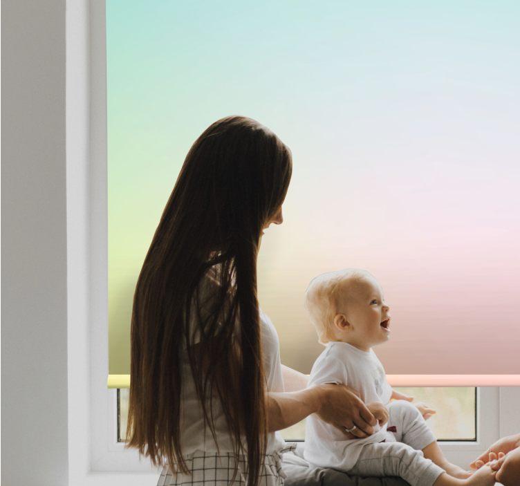 Pehmeä gradientti rauhallinen kuvioitu rullaverho - Tenstickers