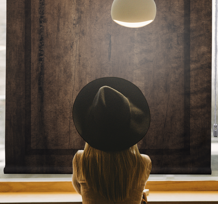 Puinen lankku maalaismainen kaihdin - Tenstickers