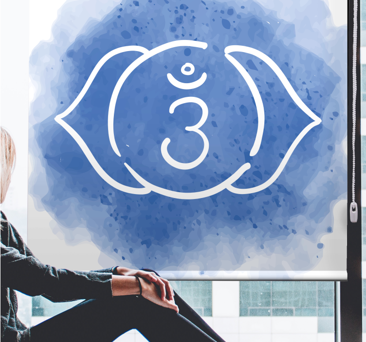 Pyhä om-symboli rullaverho - Tenstickers