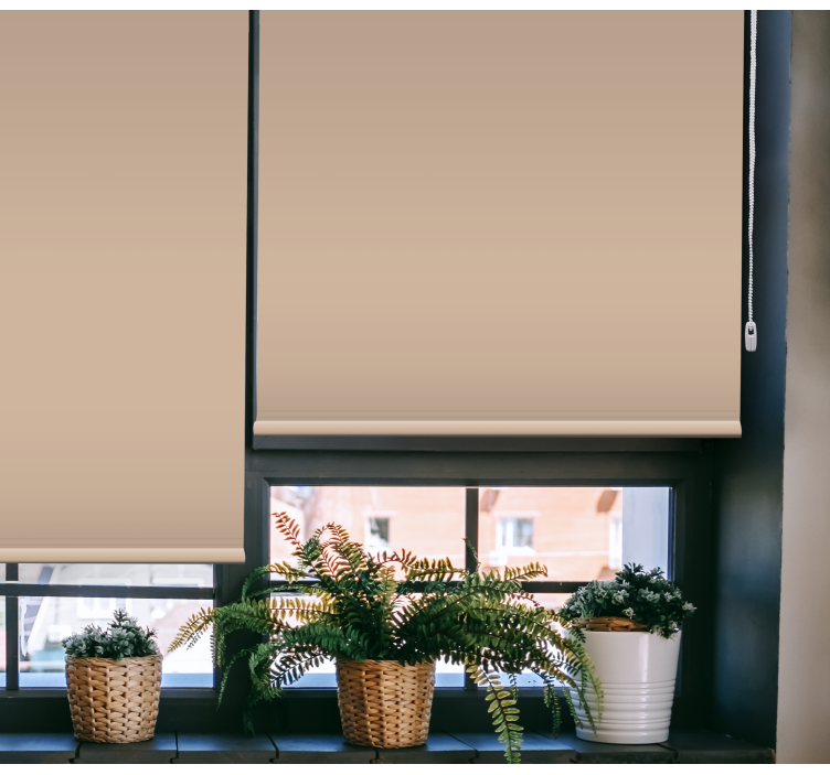 Söpö beige väri olohuone rullaverhot - Tenstickers