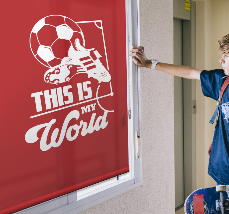 Tämä on minun jalkapallo rullaverhot - Tenstickers