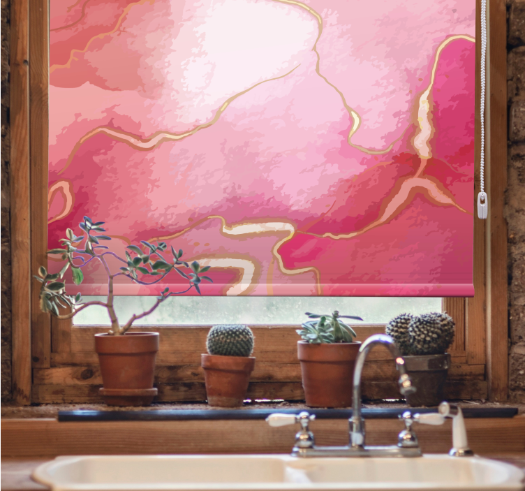 Tyylikkäät virtaavat kuviot kuvioitu rullaverho - Tenstickers