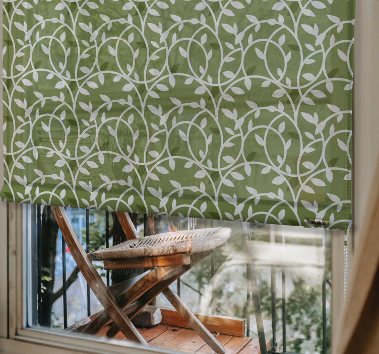 Vihreät kasvit tyylikkäät Rullaverhot - Tenstickers