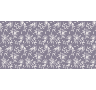 Violetti kukkakuosi rullaverho - Tenstickers